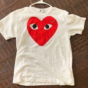 Comme Des Garçons Play Big Red Heart Tee